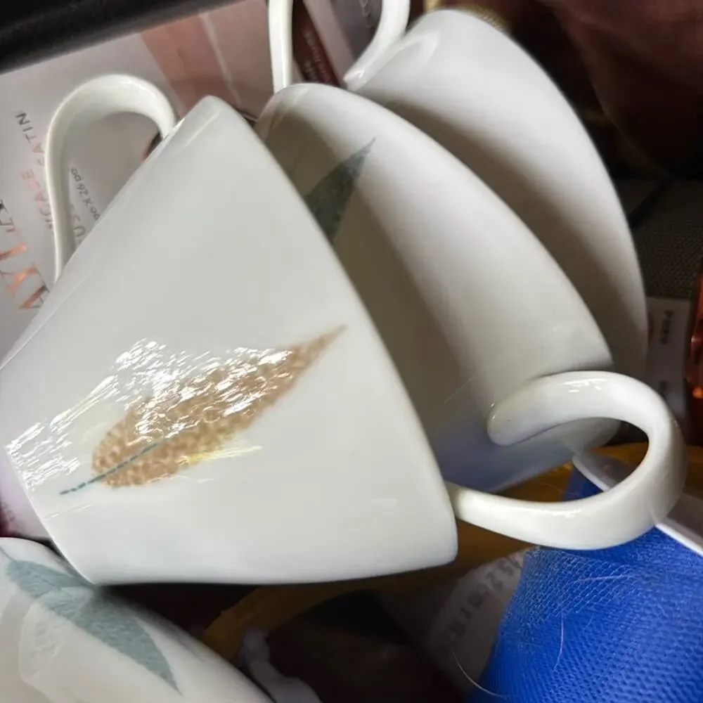 60s Japanese Noritake cook n serve tea cups (6)